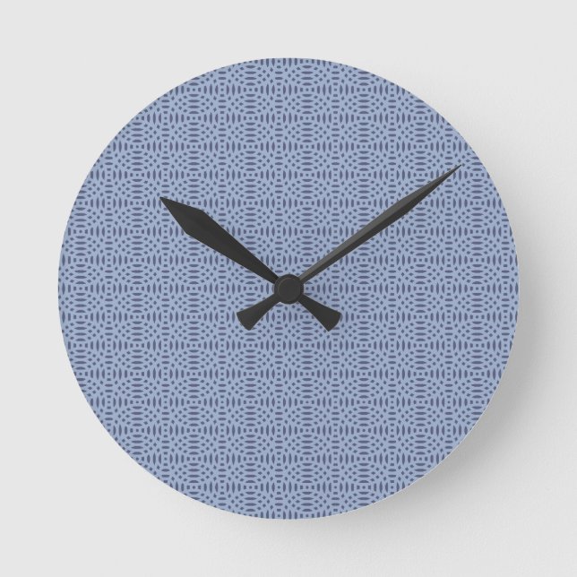 Reloj Redondo Mediano patrón continuo de formas circulares (Anverso)