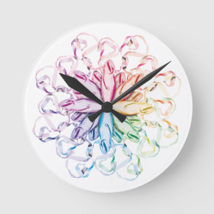 Reloj Redondo Mediano Patrón de ballet (espectral)