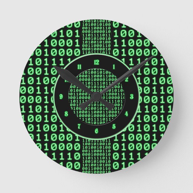 Reloj Redondo Mediano Patrón de bits (Anverso)