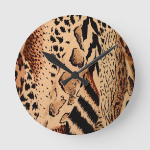 Reloj Redondo Mediano Patrón de Cheetah