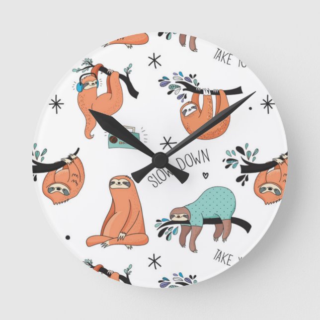 Reloj Redondo Mediano Patrón de eslora de corte (Anverso)