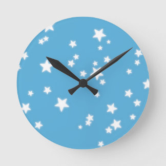 Reloj Redondo Mediano Patrón de estrellas
