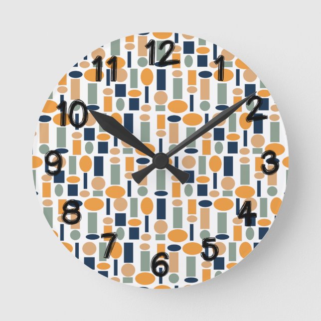 Reloj Redondo Mediano Patrón de forma  (Anverso)
