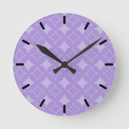 Reloj Redondo Mediano Patrón de Lilac