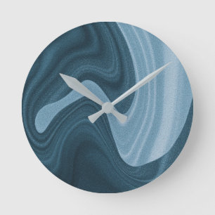 Reloj Redondo Mediano Patrón de mármol elegante