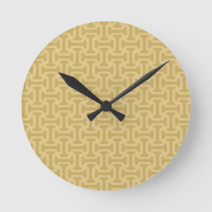 Reloj Redondo Mediano Patrón de papel de los 60