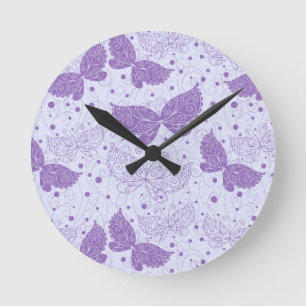 Reloj Redondo Mediano Patrón de primavera