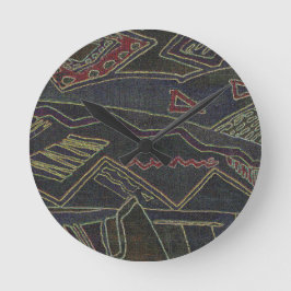 RELOJ REDONDO MEDIANO PATRÓN ÉTNICO