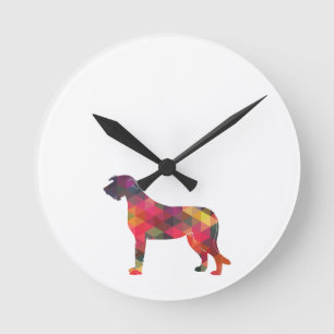 Reloj Redondo Mediano Patrón geométrico irlandés Silihouette Multi