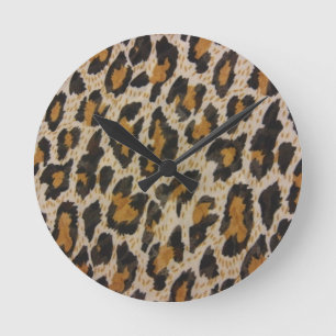 Reloj Redondo Mediano Patrón — Leopardo