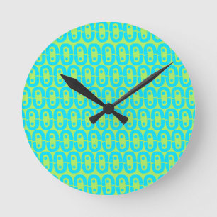 Reloj Redondo Mediano patrón moderno colorido