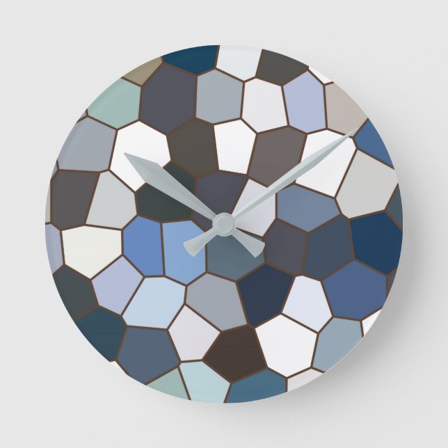 Reloj Redondo Mediano Patrón moderno de diseño en la Tierra (Anverso)