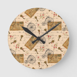 Reloj Redondo Mediano patrón vintage