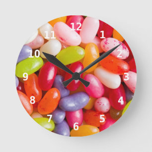 Reloj Redondo Mediano Pattern of jelly beans