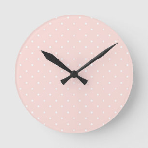 Reloj Redondo Mediano Pattern with white polka dots