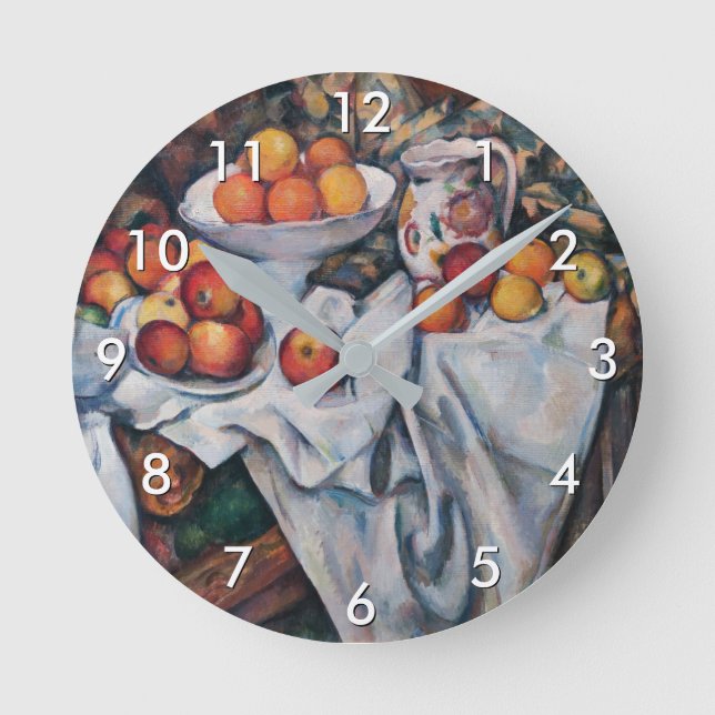 Reloj Redondo Mediano Paul Cezanne - Still Life, Apples and Oranges (Anverso)