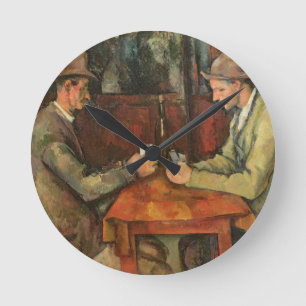 Reloj Redondo Mediano Paul Cezanne   The Card Players, 1893-96