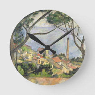 Reloj Redondo Mediano Paul Cezanne The Sea at l'Estaque, 1878