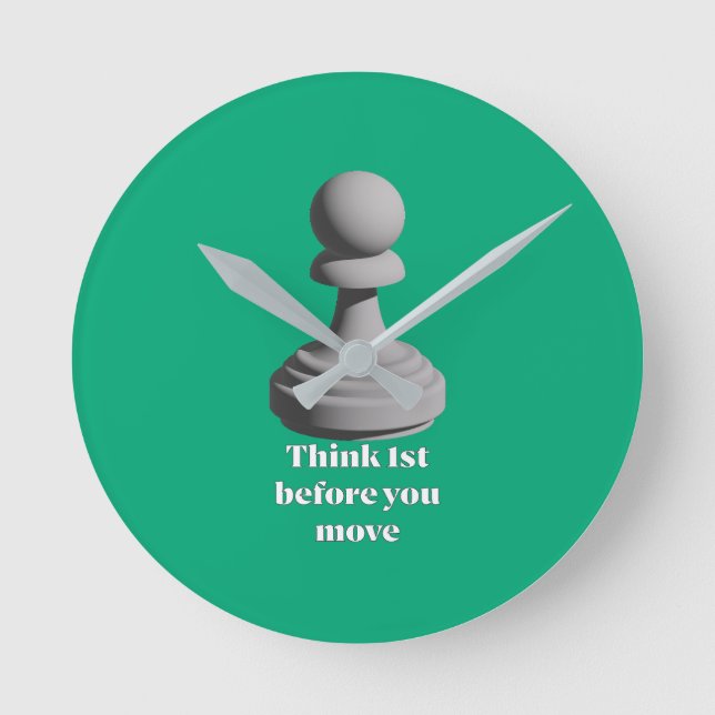 Reloj Redondo Mediano Pawn_Think_1st (Anverso)