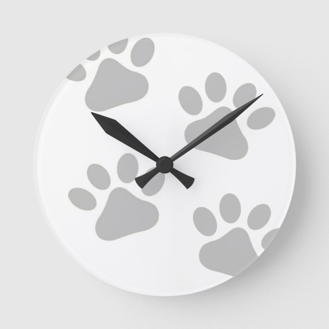 Reloj Redondo Mediano Paws for a Moment (Anverso)