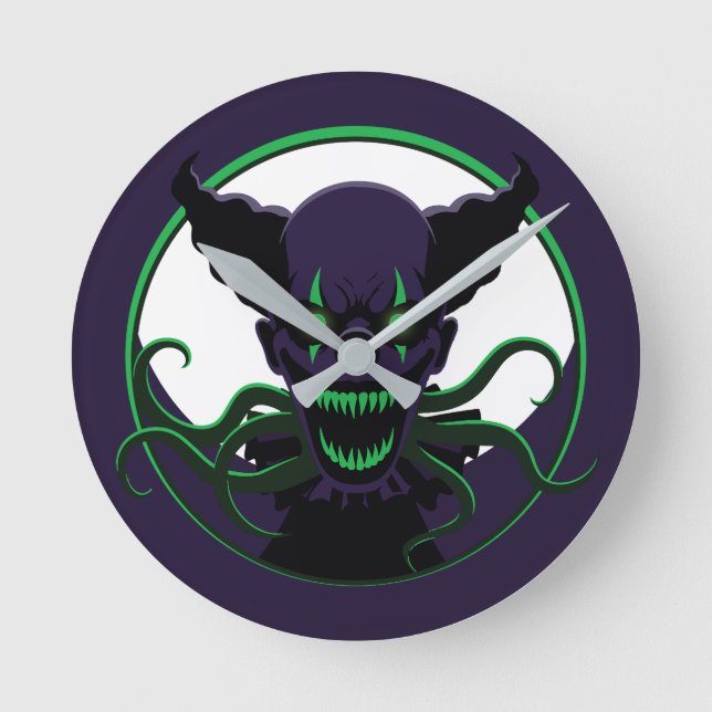 Reloj Redondo Mediano Payaso Tentacle (Anverso)