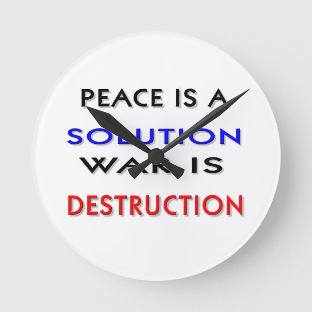 Reloj Redondo Mediano Paz (Anverso)