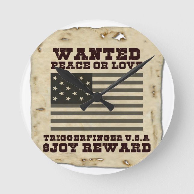 Reloj Redondo Mediano Paz deseada (Anverso)