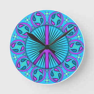 Reloj Redondo Mediano Paz ~ Leaf