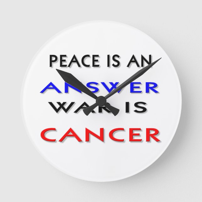 Reloj Redondo Mediano Peace (Anverso)