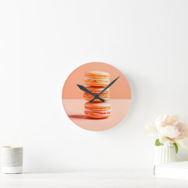 Reloj Redondo Mediano Peach Fuzz, Macarons,