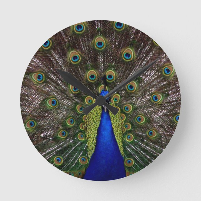 Reloj Redondo Mediano Peacock (Anverso)