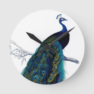 Reloj Redondo Mediano Peacock vintage
