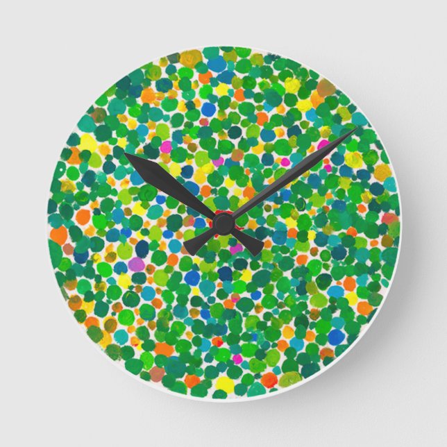 Reloj Redondo Mediano Peas on earth  (no text) (Anverso)