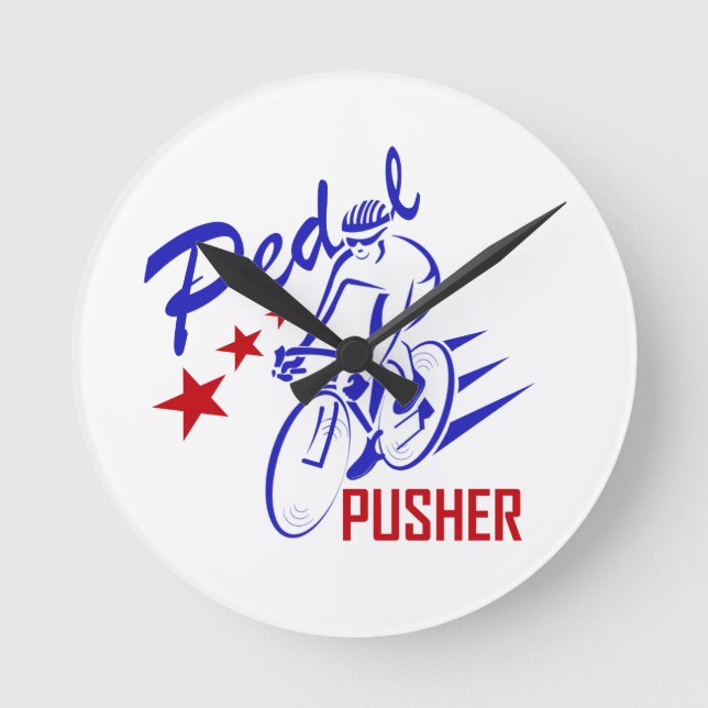 Reloj Redondo Mediano Pedal Pusher (Anverso)