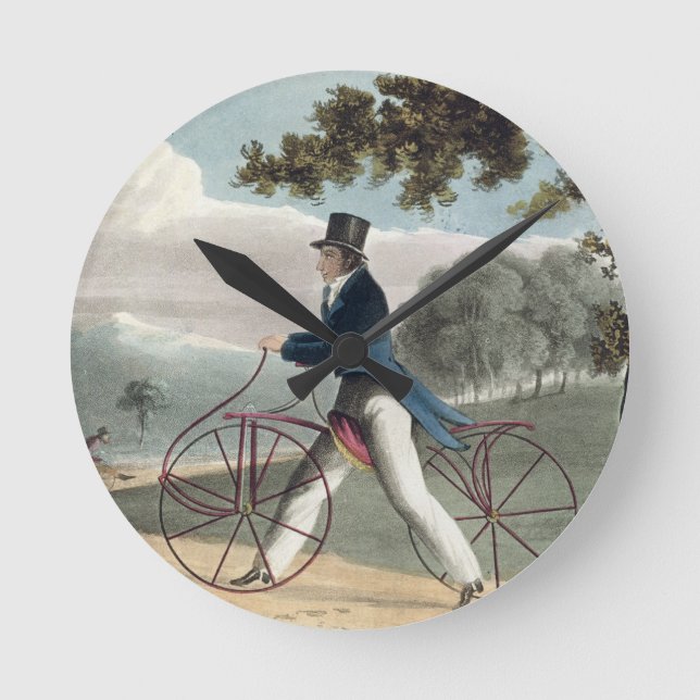 Reloj Redondo Mediano Pedestrian Hobbyhorse, from Ackermann's Repository (Anverso)