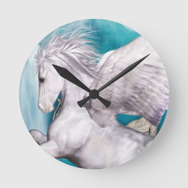 Reloj Redondo Mediano Pegasus Clock (Anverso)