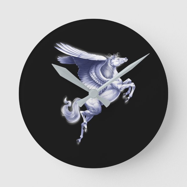 Reloj Redondo Mediano Pegasus mítico (Anverso)