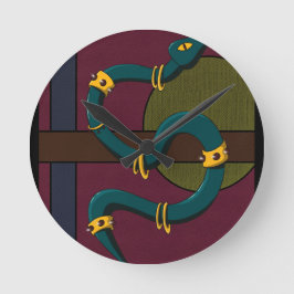 Reloj Redondo Mediano Pegatina Carré Snake