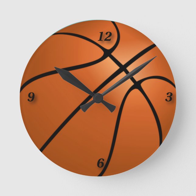 Reloj Redondo Mediano Pelota de baloncesto (Anverso)