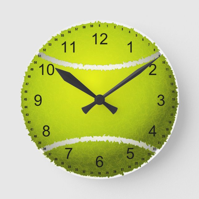 Reloj Redondo Mediano Pelota de tenis (Anverso)