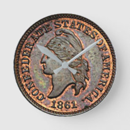 Reloj Redondo Mediano Penny, confederado de guerra civil de Estados Unid