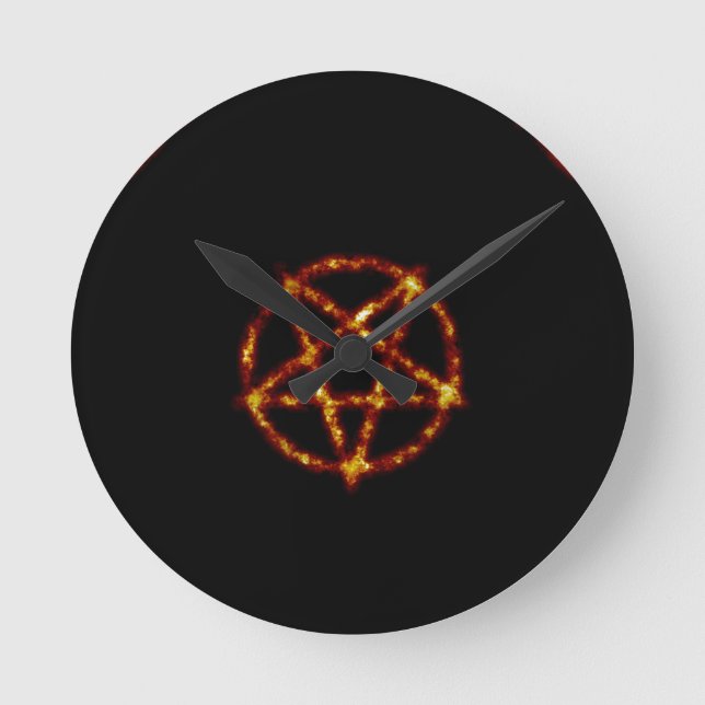 Reloj Redondo Mediano pentagrama (Anverso)