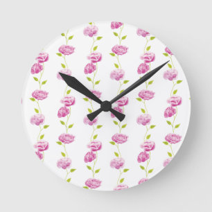 Reloj Redondo Mediano Peonies en la Orangery