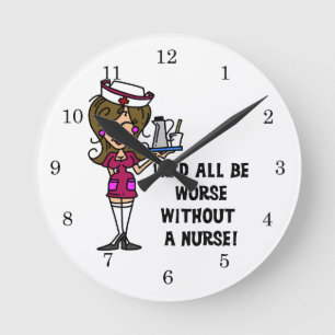 Reloj Redondo Mediano Peor sin enfermero