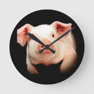 Reloj Redondo Mediano Pequeño cerdito