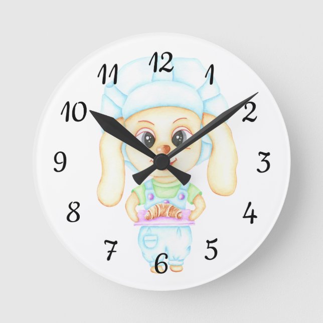 Reloj Redondo Mediano Pequeño panadero (Anverso)