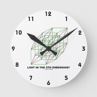 Reloj Redondo Mediano ¿Perdido en la quinta dimensión? (Humor del cubo