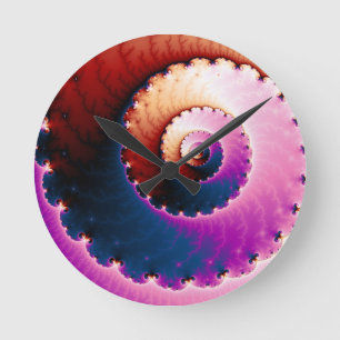 Reloj Redondo Mediano Perfecto - Arte Fractal