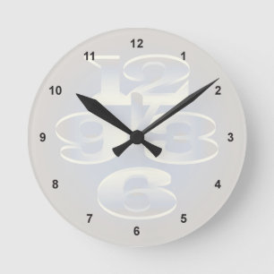 Reloj Redondo Mediano perla de cinco minutos