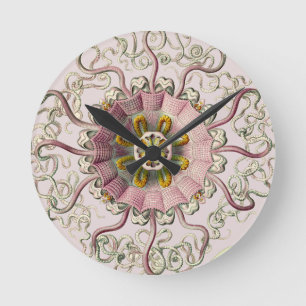 Reloj Redondo Mediano Peromedusae de Ernst Haeckel